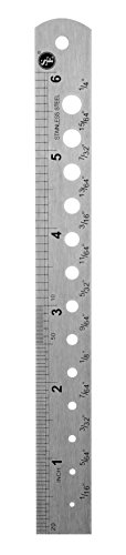 SE 6� Stainless Steel Ruler in SAE and Metric with Drill Gauge - 9263SR