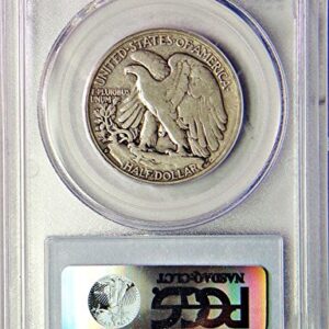 1938-D WALKING LIBERTY SILVER HALF DOLLAR -- F-12 PCGS