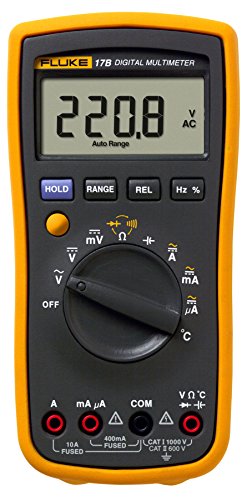FLUKE 17B+ Digital Multimeter w/ Temperature & Frequency (CARRYING CASE INCLUDED)