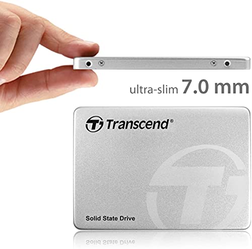 Transcend 512GB MLC SATA III 6Gb/s 2.5" Solid State Drive 370 (TS512GSSD370S),Silver