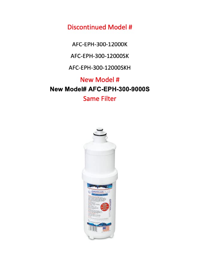 AFC Brand, water filter, Model # AFC-EPH-300-9000SK-B, Compatible with Aqua-Pure(R) EP35R Filters New AFC Brand Model # AFC-EPH-300-9000S 3 - Filters