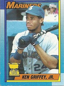 ken griffey jr. topps all star rookie card - 1990 topps baseball card #336 (seattle mariners) free shipping