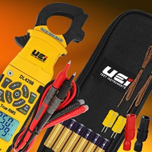 UEi Test Instruments DL429B Digital HVAC Clamp Meter True RMS Wireless Multimeter Auto-ranging 6000 Counts Voltage Tester, Measures Inrush AC/DC Current Temperature Capacitance Resistance Diodes NCV