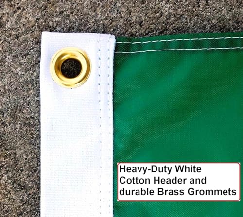 US Flag Factory 2x3 FT Ireland Irish Flag (Sewn Stripes) Outdoor SolarMax Nylon - Made in America - Premium Quality