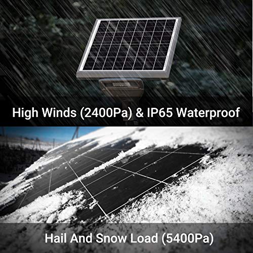 Newpowa 20W 12V Solar Panel High-Efficiency Monocrystalline 12V PV Module Designed for 12V Off Grid System, Charge Your 12V Battery of RV, Boat, Camper, Trailer, Gate Opener