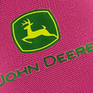 John Deere JD00021 Nitrile Foam Palm Dipped Gloves - Work Gloves for Women, Light-Duty Gloves with Elastic Wrist, Band Top Cuff, Black/Pink