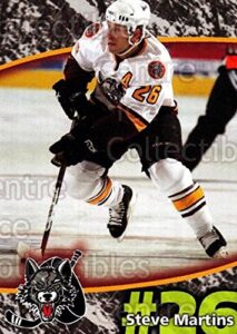 (ci) steve martins hockey card 2007-08 chicago wolves 16 steve martins