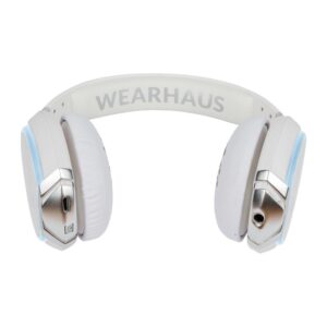 Wearhaus Arc On-Ear Bluetooth Headphones with Wireless Music Sharing, Customizable Color Ring, Touch Controls, Spotify Apple Music Integrated iPhone Android App - White