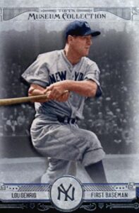 2015 topps museum collection baseball card #60 lou gehrig mint