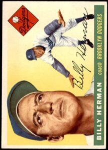 1955 topps # 19 billy herman brooklyn dodgers (baseball card) ex dodgers