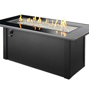 The Outdoor Greatroom Company Propane Fire Pit Table - Monte Carlo Linear Gas Fire Pits Table for Outside Patio - Outdoor Firepit Table Compatible with Natural Gas or Liquid Propane - 80,000 BTUs