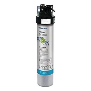 everpure ev985700 ef-3000 full flow drinking water filter system, silver
