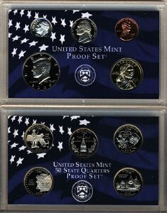 2000 s u.s. mint 10-coin clad proof set - ogp box & coa proof