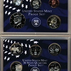 2000 S U.S. Mint 10-coin Clad Proof Set - OGP box & COA Proof