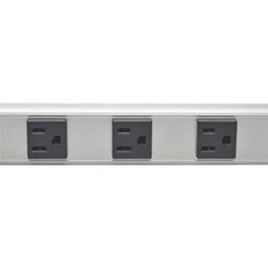 Tripp Lite 8 Outlet Power Strip with Surge Suppression, 6ft. Cord, Metal, 24 in. length, (SS240806)