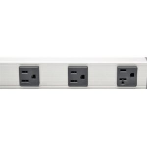 Tripp Lite 12 Outlet Surge Protector Power Strip, 15ft Long Cord, Metal, (SS361220) Black/Gray