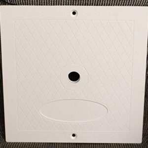 JSP Manufacturing 10 Inch Square Skimmer Deck Cover 10"x10" Lid Replacement for Hayward SPX1082E SP1082 (1, White)