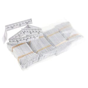 WIN TAPE 1 Meter 40" Paper Tape Measure, Wound Measuring Rulers, Educare Used Measuring Babies Head, Disposable Pack of 100