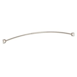 Moen CSR2164BN 72 in. Permanent Mount Adjustable Curved Shower Rod, Brushed Nickel