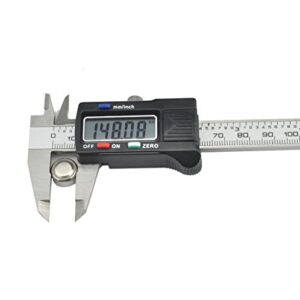 iKKEGOL Precision 100mm 4 Inch Digital Electronic Gauge Stainless Steel Vernier Caliper Micrometer (Small)
