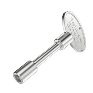 onlyfire universal gas valve key for gas fire pits and fireplaces, 3" chrome replacement gas key fits 1/4" and 5/16" turn ball valve