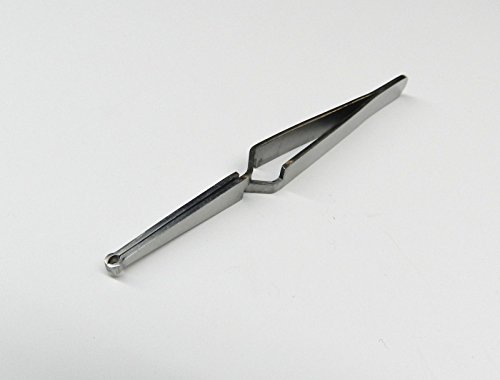 Lock Pinning Cross Locking Tweezers - Stainless Steel, Wire Holding tweezer self-locking for Locksmith and Rekeying Kit, Locksmith Tools, Metal Tweezers for Lock Pinning on a Pinning Mat for Locksmith