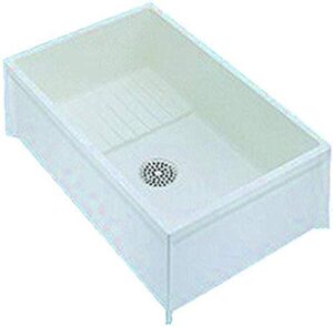 mustee 65m service basin, large, white