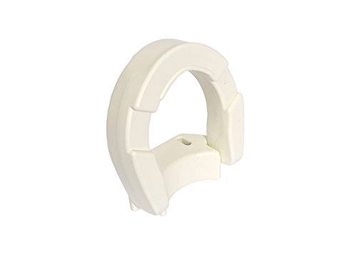 Essential Medical Supply Hinged Toilet Seat Riser for Elongated Toilets, 19.2 x 14 x 3.5 Inch