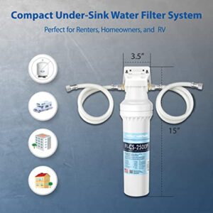 APEC Water Systems CS-2500P Ultra High Capacity Undersink Water Filtration System Plus Scale Inhibitor Premium Quality US Made Filter