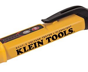 Klein Tools NCVT-3 Voltage Tester, Non-Contact Dual Range Voltage Tester Pen for AC Testing with Integrated Flashlight