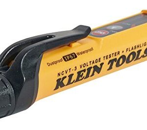 Klein Tools NCVT-3 Voltage Tester, Non-Contact Dual Range Voltage Tester Pen for AC Testing with Integrated Flashlight