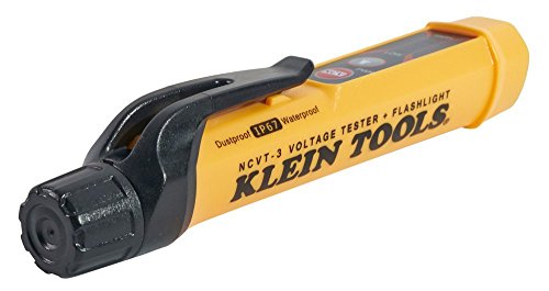 Klein Tools NCVT-3 Voltage Tester, Non-Contact Dual Range Voltage Tester Pen for AC Testing with Integrated Flashlight