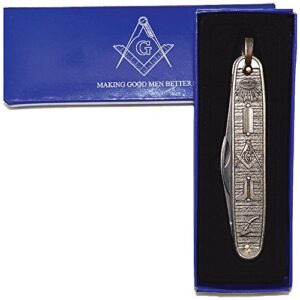 SplendidGifts Masonic Folding Knife - kn-1657-4th July Independence Days Special.