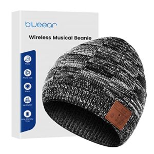 blueear Bluetooth Beanie Hat Bluetooh 5.2 Headphone Wireless Winter Knit Hats with Stereo Speaker and MIC,Gifts for Birthday,Christmas,Thanksgiving Day