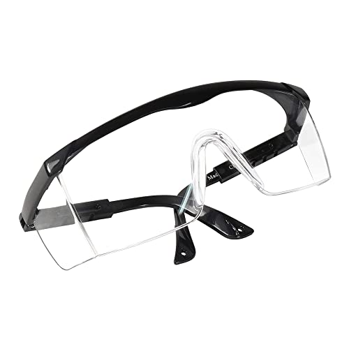 HQRP Clear Tint UV Protective Safety Goggles Glasses for Yard work, Gardening, Lawn mowing, Weed whacking, Hedge trimming, Wood working, Construction, etc.