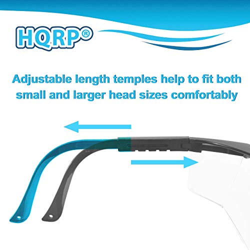 HQRP Clear Tint UV Protective Safety Goggles Glasses for Yard work, Gardening, Lawn mowing, Weed whacking, Hedge trimming, Wood working, Construction, etc.