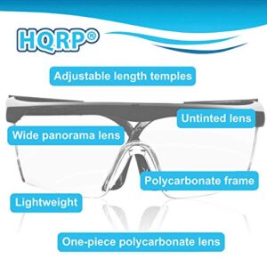 HQRP Clear Tint UV Protective Safety Goggles Glasses for Yard work, Gardening, Lawn mowing, Weed whacking, Hedge trimming, Wood working, Construction, etc.