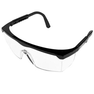 HQRP Clear Tint UV Protective Safety Goggles Glasses for Yard work, Gardening, Lawn mowing, Weed whacking, Hedge trimming, Wood working, Construction, etc.