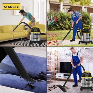 Stanley SL18136 Wet Dry Vacuum, 3 Gallon, 4.0 HP, Stainless Steel