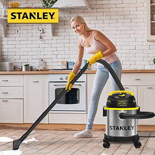 Stanley SL18136 Wet Dry Vacuum, 3 Gallon, 4.0 HP, Stainless Steel