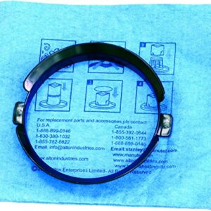 Stanley 20-1100 Blue Cloth Reusable Filter with Clamp Ring for 3-5 Gallon Wet/Dry Vacuums, Compatible with PCX18301-4B, SL18301-4B, SL18957P-5