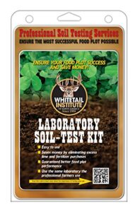 whitetail institute laboratory soil test kit, ensures the most successful deer food plot possible, professional consultation included, receive results within one week