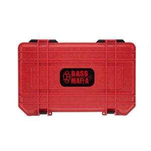 bass mafia bait coffin 3700 | tackle box for lures, baits, attractants, & hooks | durable & waterproof fishing equipment organizer | 8.5x14.25x2