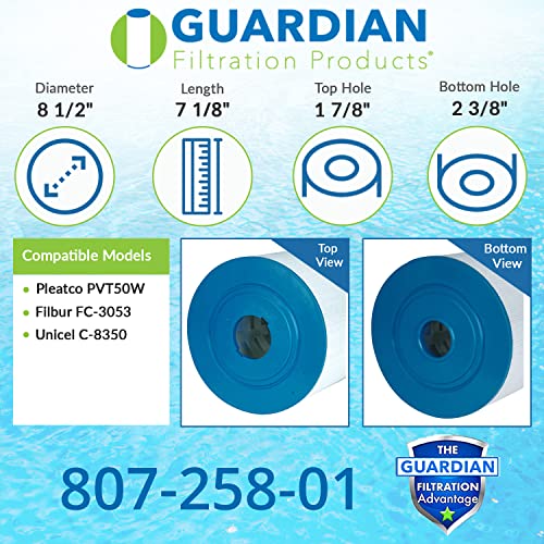 Guardian Pool Spa Filter Replaces Pleatco Pvt50W UnicelC-8350 FC-3053 Leisure Bay Maxx Vita Spas…