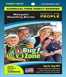 0bug!zone mosquito barrier tags, family pack