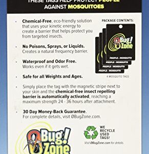 0Bug!Zone Mosquito Barrier Tags, Family Pack