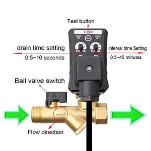 Ac110v Automatic Timed Condensate Drain Valve for Compressed with Power Cable