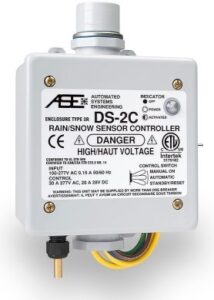 ase ds-2c rain/snow sensor control. input voltage of 100-277 vac. controller for pavement snow melting applications