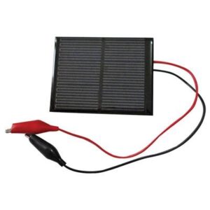 7.2 volts 200ma solar panel with alligator clip leads