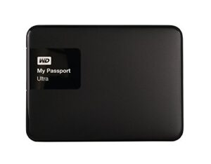 wd 500gb black my passport ultra portable external hard drive - usb 3.0 - wdbwwm5000abk-eesn